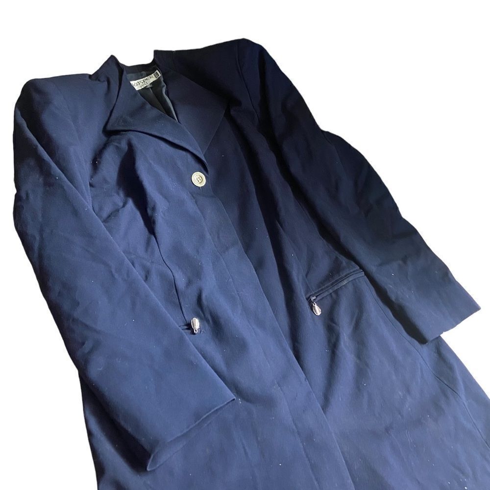 Kasper to the knee lined single breasted coat vintage but new with tags size sm